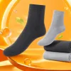 Dark grey mesh breathable summer thin mid-calf socks Specification image